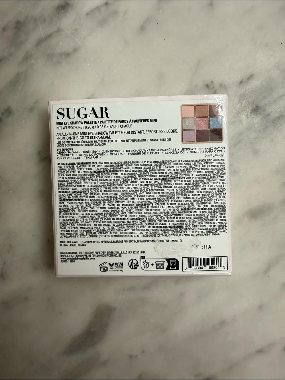 Anastasia Beverly Hills Mini Sugar Eyeshadow Palette NIB